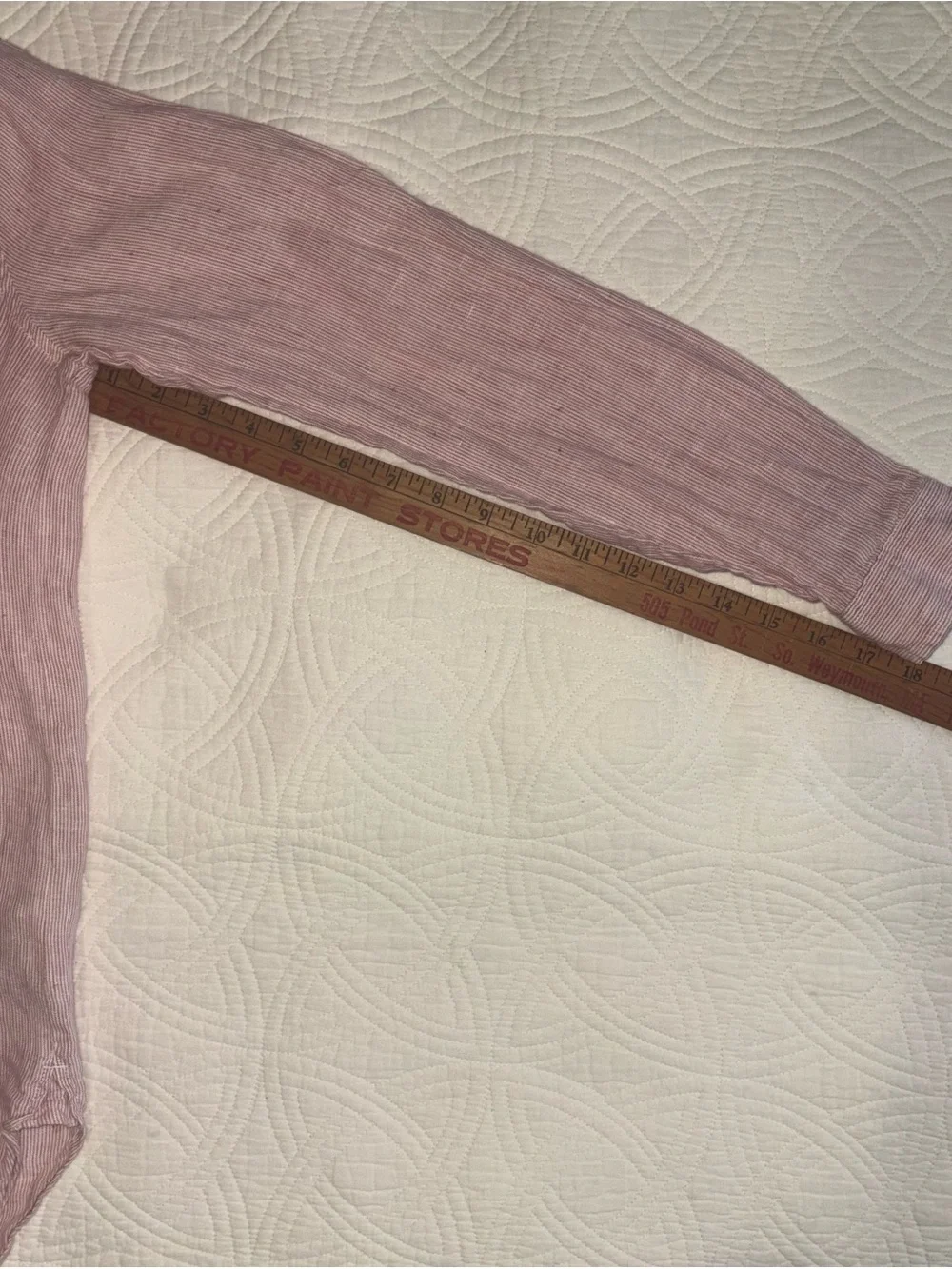 GAP striped Linen Pullover Small White and Red Stripe - Picture 6 of 6